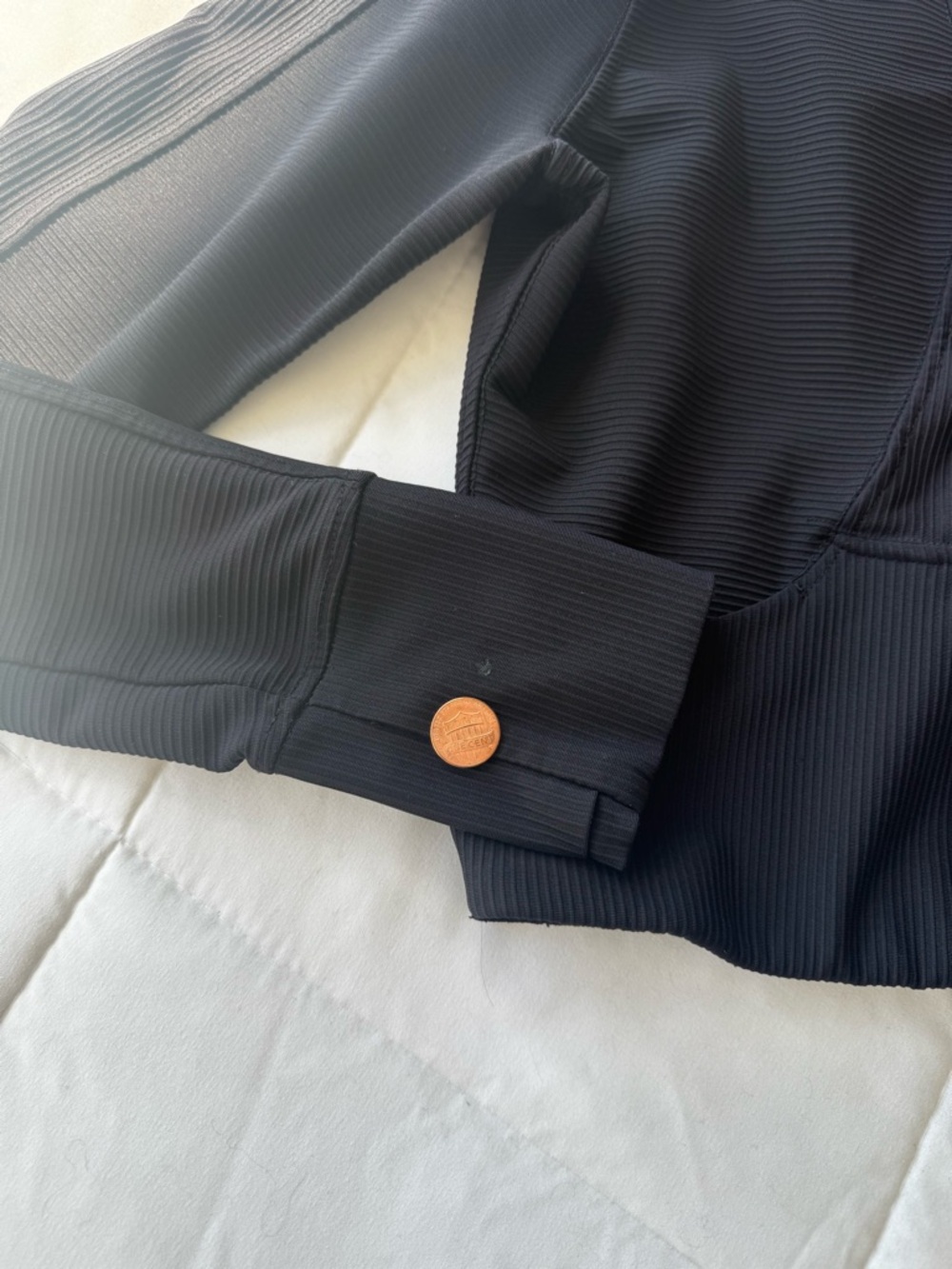 Black Ribbed Athletic Set - Picture 6 of 11